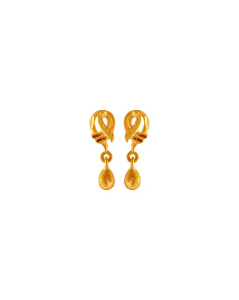 Gold Earring Designs For Daily Wear And Party Wear With Weight And Price   Apsara Fashions  Gold earrings with price Gold earrings designs Simple gold  earrings