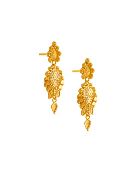 Anjali Jewellers - Be the center of attention as you glimmer in the  magnificence of this artistic and charming peacock inspired pair of earrings  from Anjali Jewellers. Shop for this and other