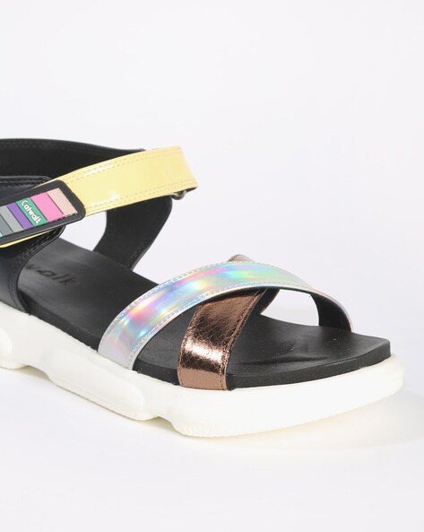 Iridescent sandals hot sale