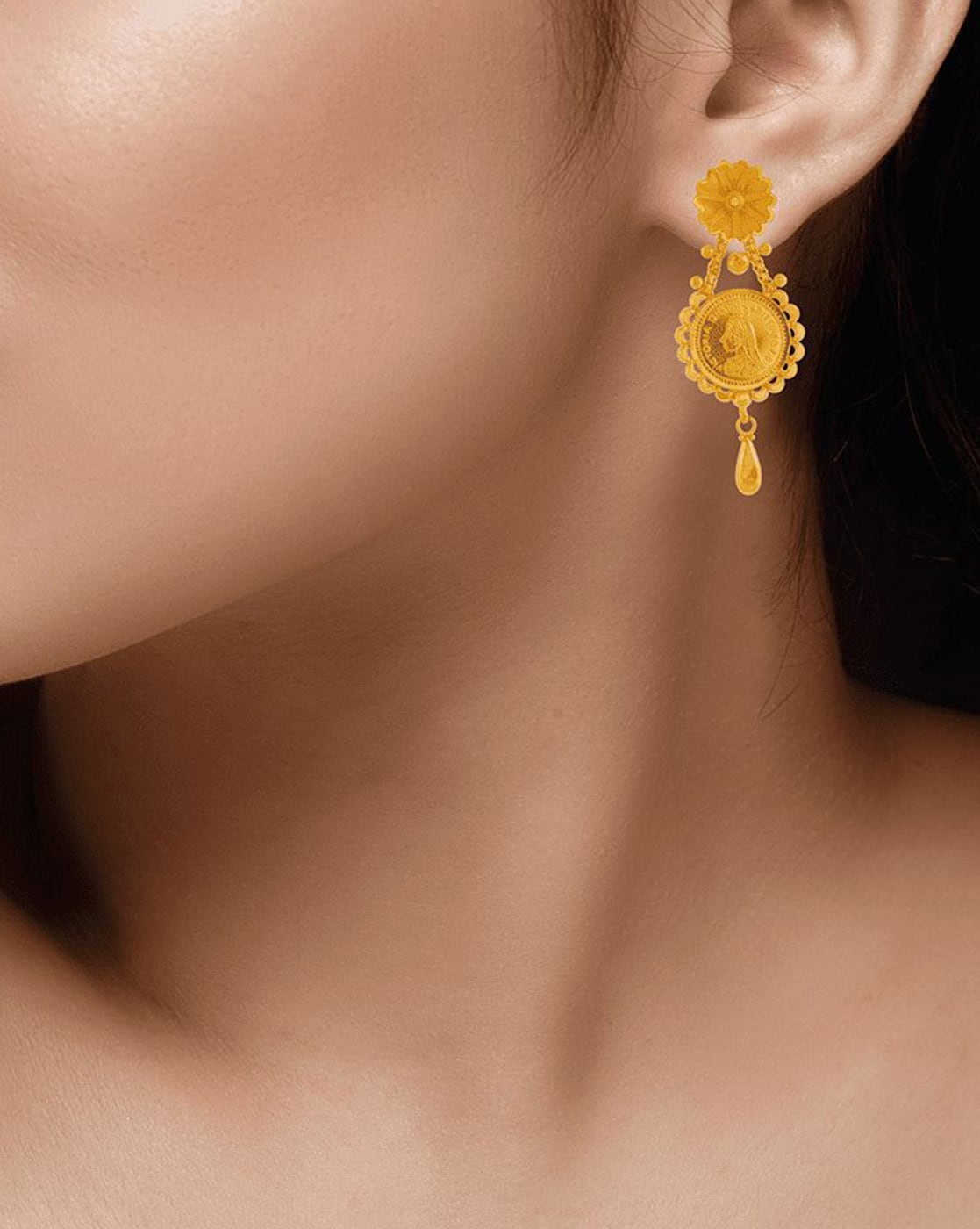 PC Chandra Jewellers Yellow Gold 22kt Dangle Earring Price in India - Buy PC  Chandra Jewellers Yellow Gold 22kt Dangle Earring online at Flipkart.com