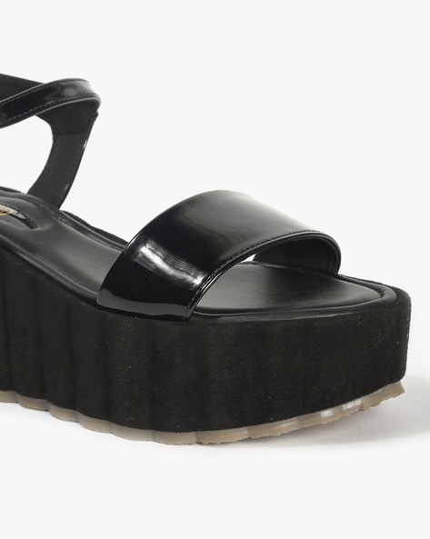 Black platform wedges new arrivals