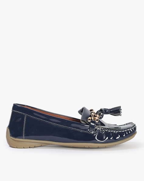 Catwalk Boat Shoes with Metal Accent