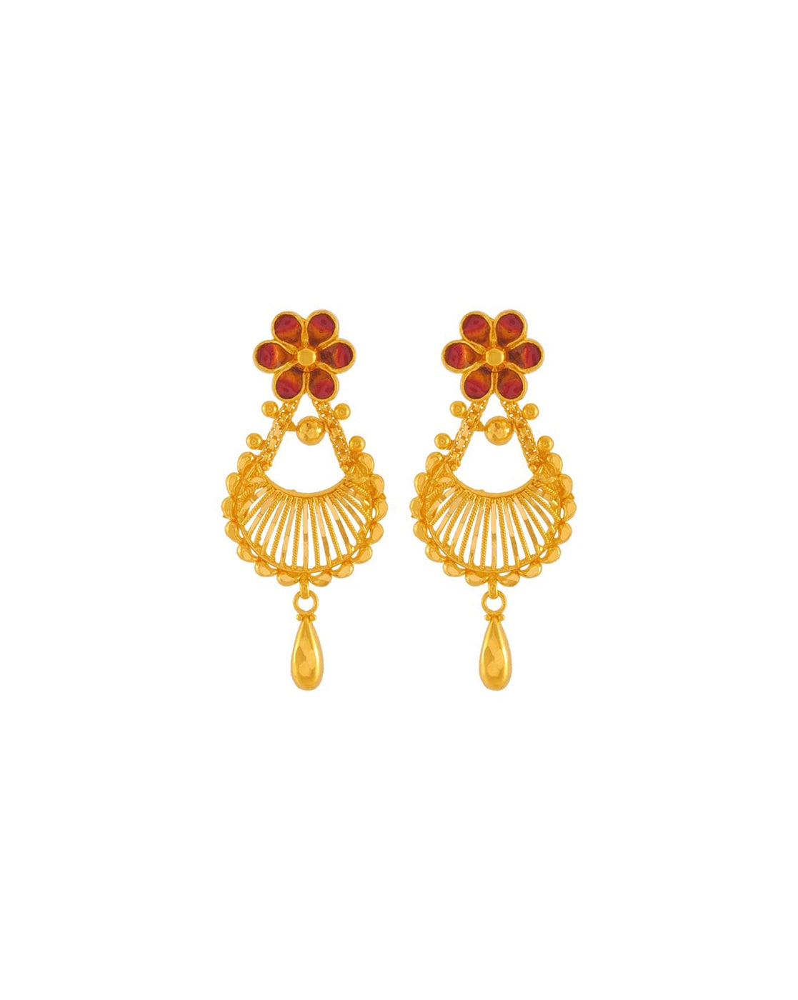 Unique 14k Gold PC Chandra Earrings From Amazea Collection