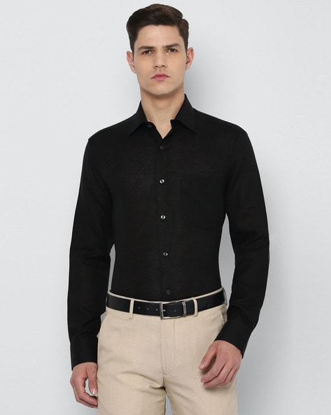 LOUIS PHILIPPE Men Checkered Formal Black, White Shirt - Buy LOUIS PHILIPPE  Men Checkered Formal Black, White Shirt Online at Best Prices in India