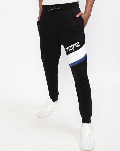 Slim Fit Joggers with Placement Print