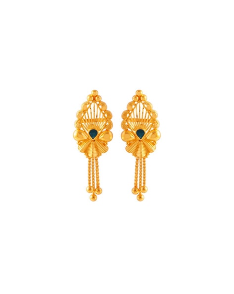 Gold earrings pc hot sale chandra jewellers