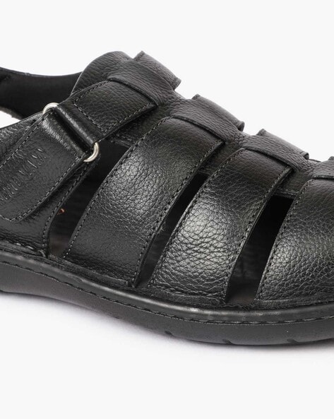 Buy Men Black Casual Sandals Online | SKU: 18-1584-11-40-Metro Shoes