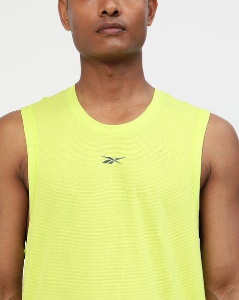 Mens yellow sleeveless clearance shirt