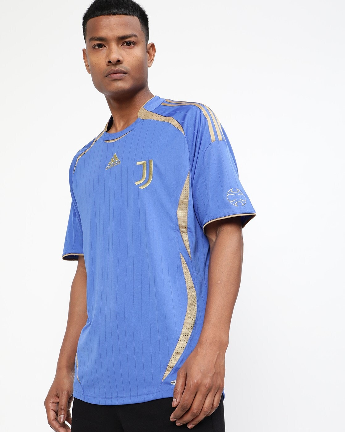 Blue and 2024 gold jersey