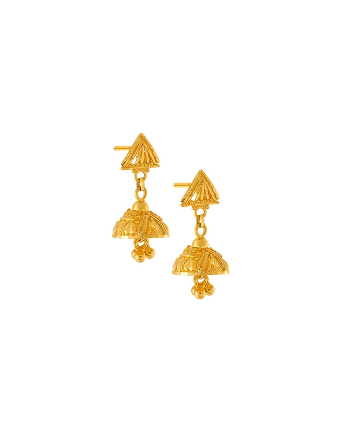 Tanishq Gold Jhumka designs with price | Gold earring designs with weight &  price from Tanishq - YouTube