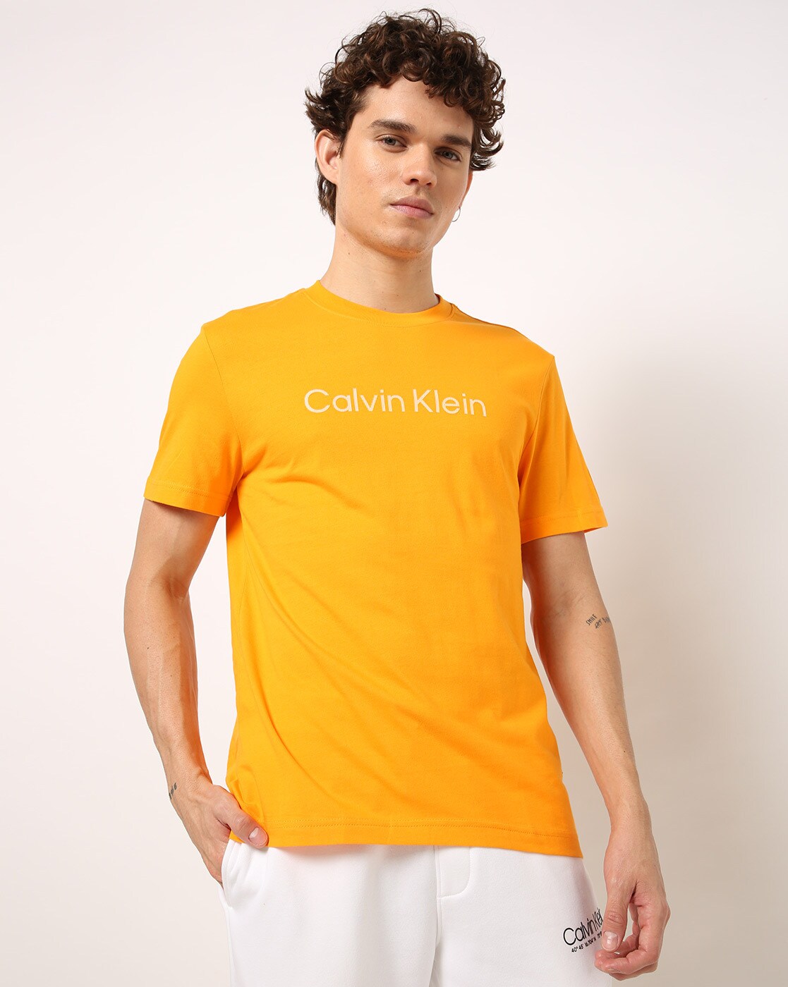 Calvin klein outlet orange t shirt