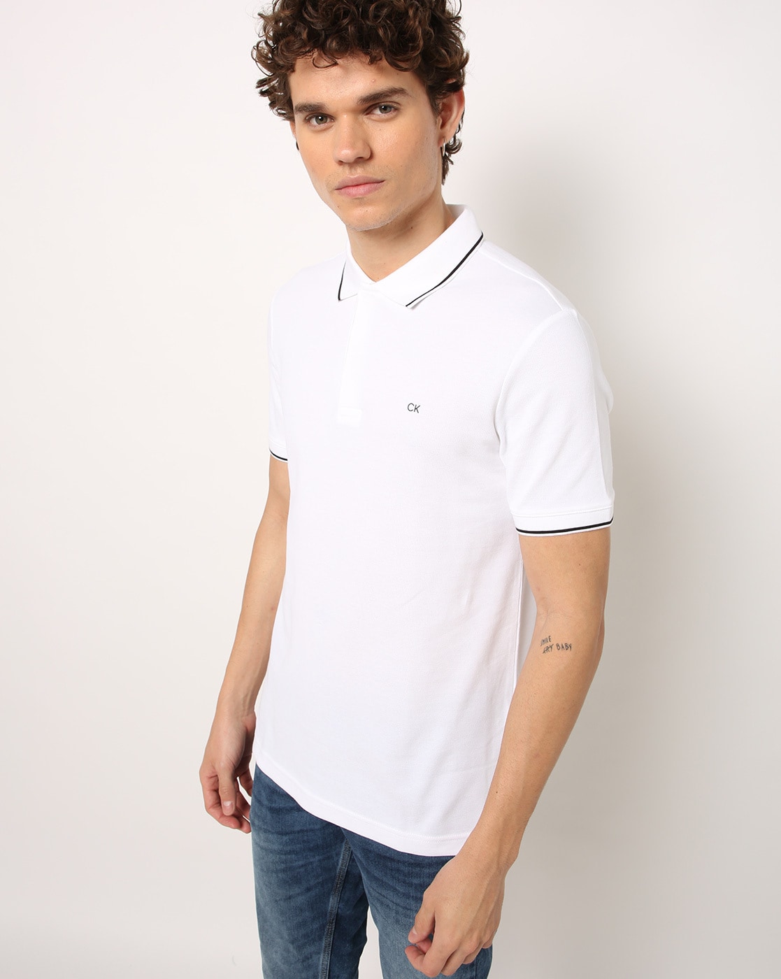 Buy White Tshirts for Men by Calvin Klein Jeans Online