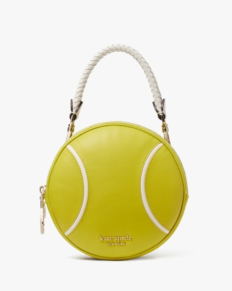Buy KATE SPADE Double Tennis Ball Crossbody Bag with Adjustable Strap |  Green Color Women | AJIO LUXE