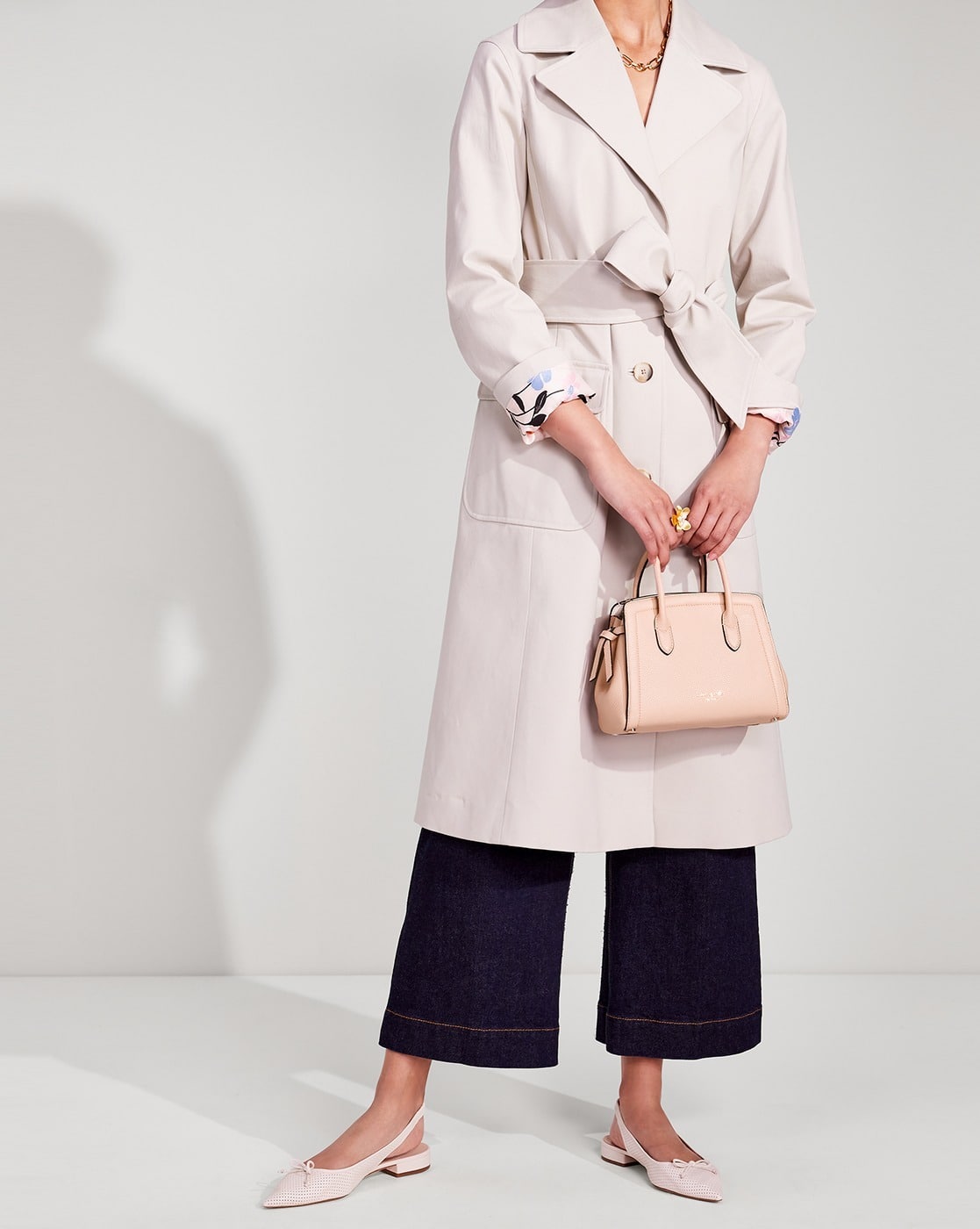 Buy KATE SPADE Knott Pebbled Leather Satchel Bag | Pink Color