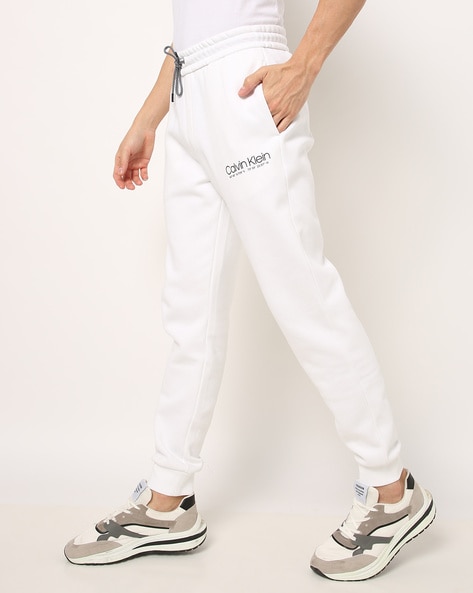 Calvin klein hot sale white joggers