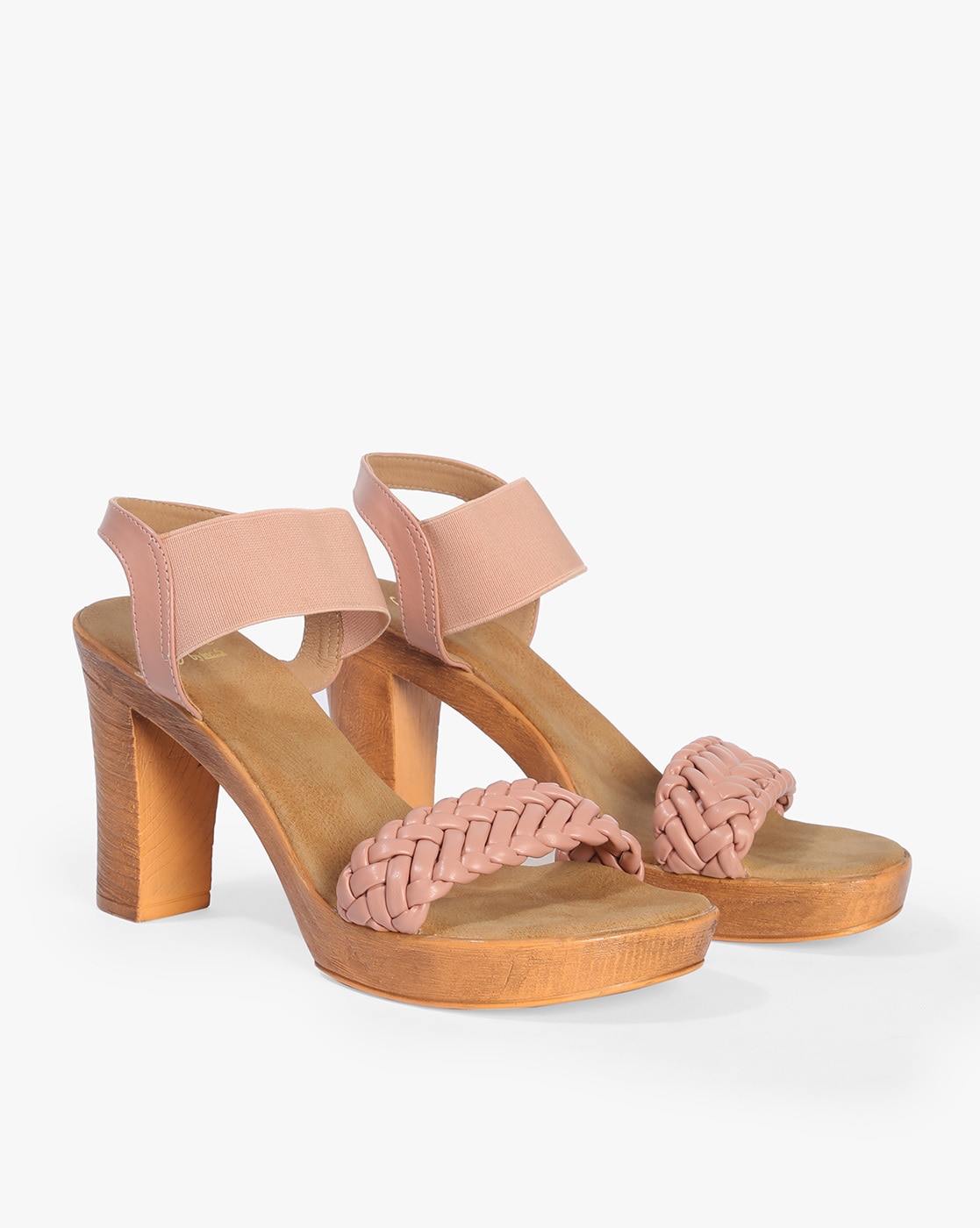 Buy Pink Heeled Sandals for Women by Five By Inc.5 Online Ajio