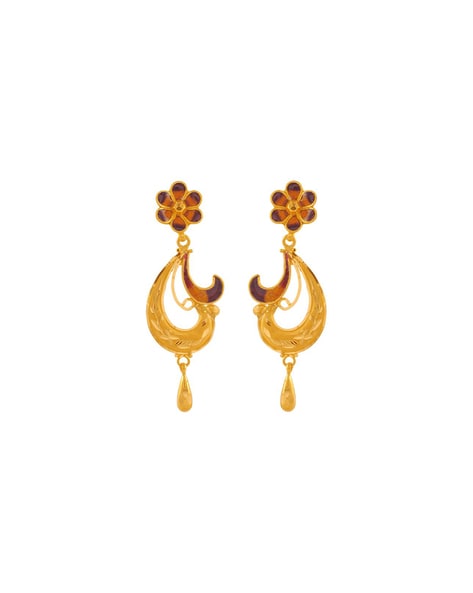 PC Chandra Jewellers OM Yellow Gold 14kt Drop Earring Price in India - Buy PC  Chandra Jewellers OM Yellow Gold 14kt Drop Earring online at Flipkart.com