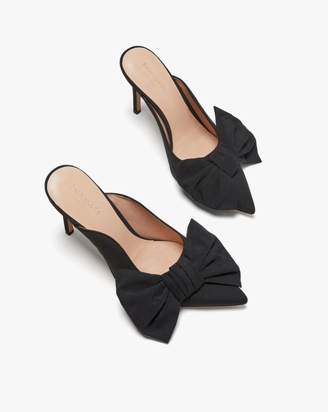Buy KATE SPADE Sheela Pumps with Bow Accent | Black Color Women | AJIO LUXE
