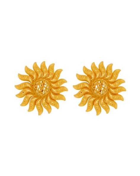 Sun shop gold earrings