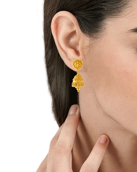 Buy Yellow Gold Earrings for Women by Whp Jewellers Online | Ajio.com