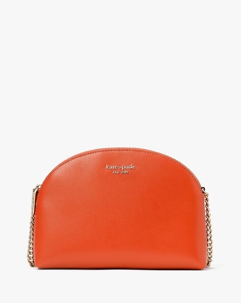 Buy KATE SPADE Spencer Double-Zip Dome Crossbody Bag | Orange Color Women |  AJIO LUXE