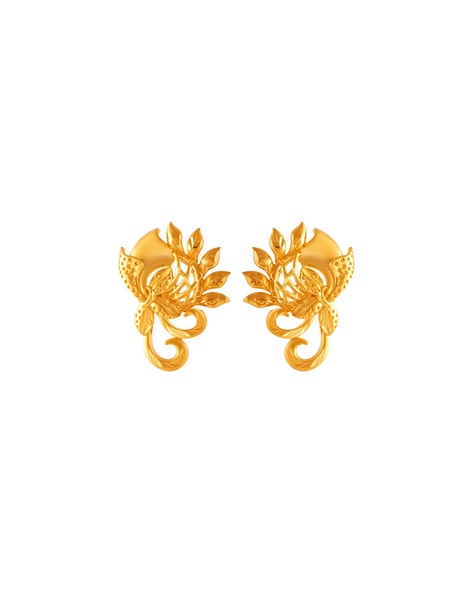 P.C. Chandra Jewellers 22k (916) Yellow Gold Stud Earrings for Women :  Amazon.in: Fashion