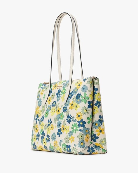 Buy KATE SPADE All Day Floral Medley Large Zip-Top Tote Bag | Multicoloured  Color Women | AJIO LUXE