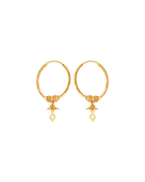 Senco Gold & Diamonds Starry Enigma Gold Hook Earrings : Amazon.in: Fashion