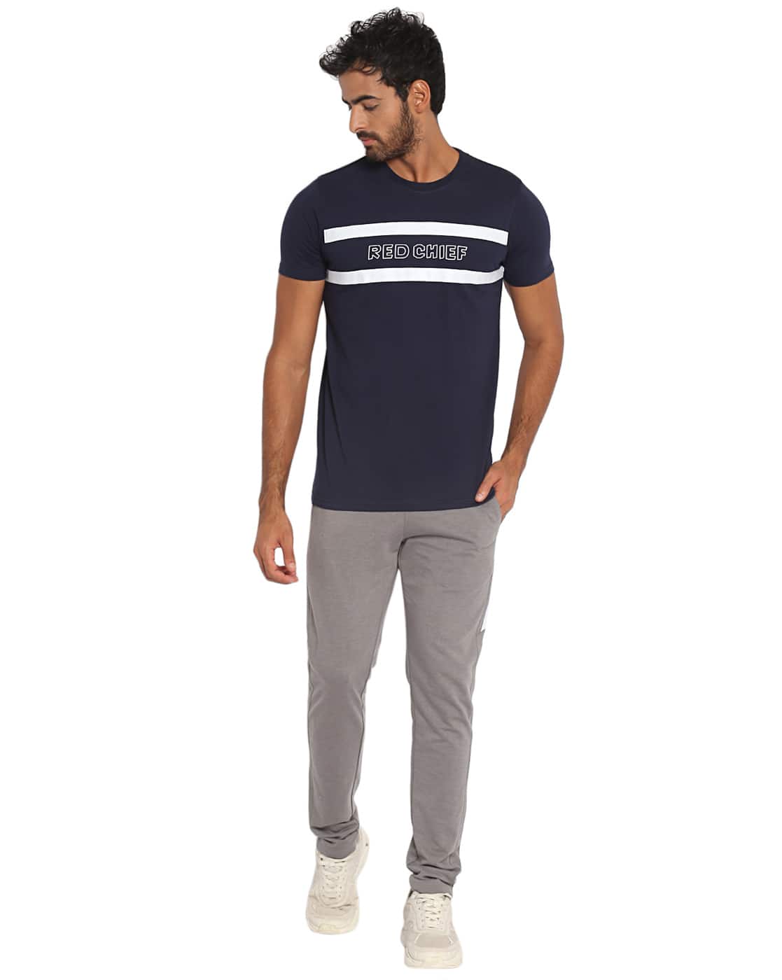 Buy Grey Track Pants for Men by Red 