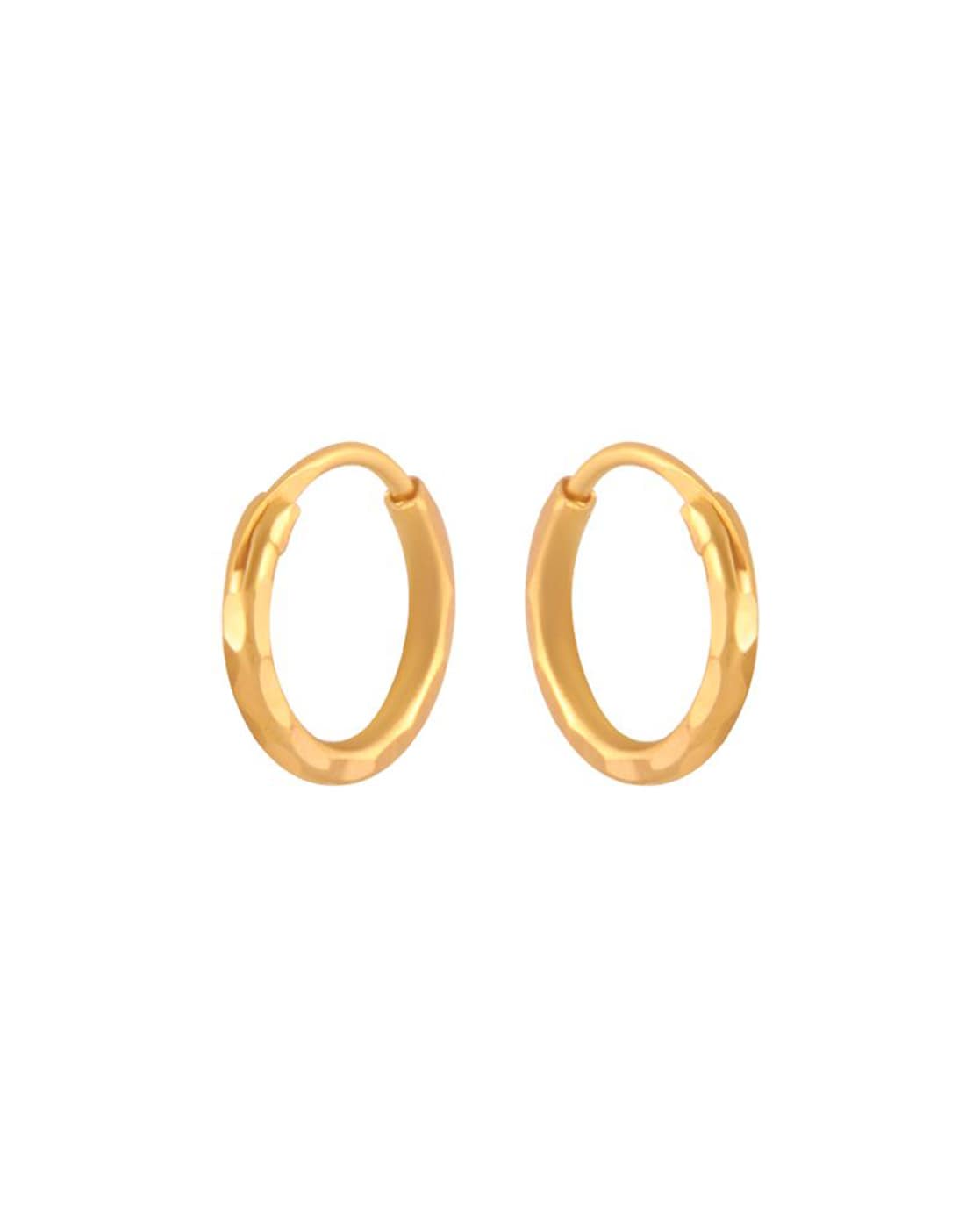 Small Round Hoop Earrings Gold – Hey Happiness