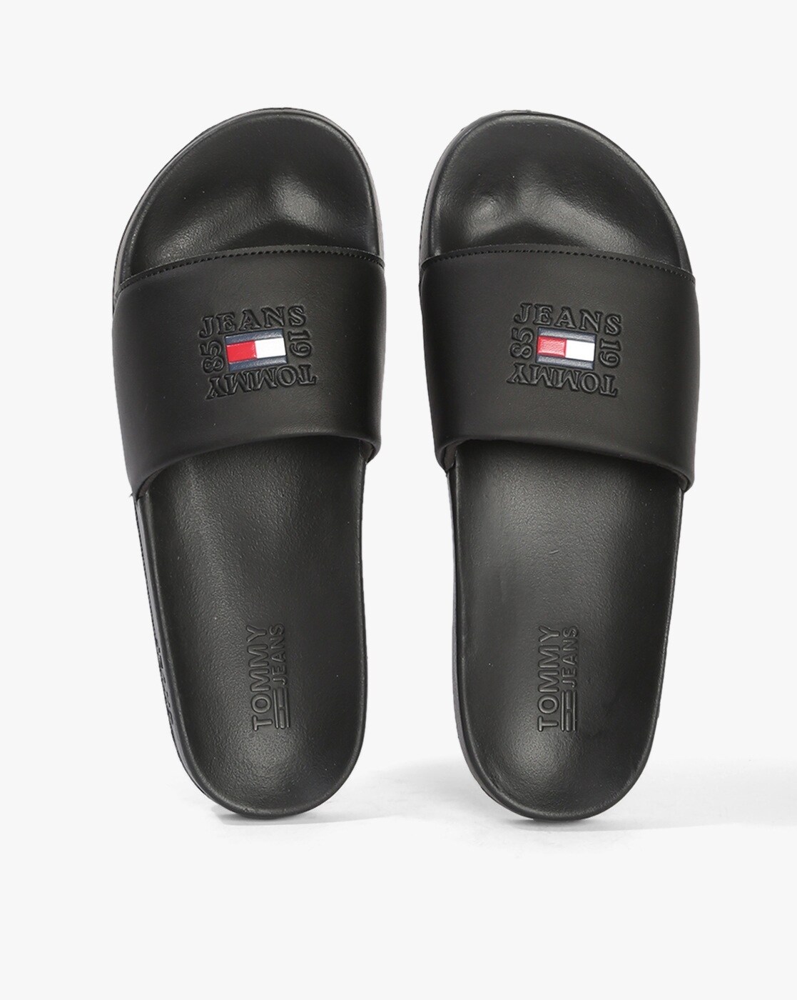 Tommy hilfiger slippers discount black