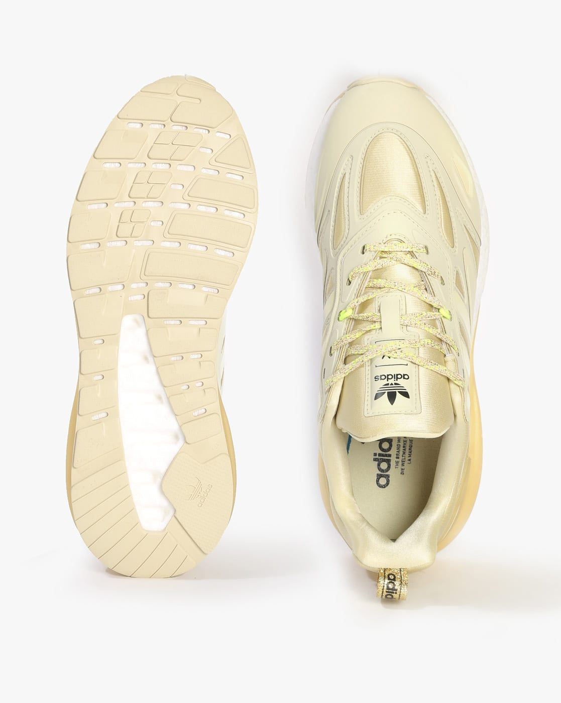 Buy Adidas Originals Zx 2k Boost 2.0 Lace-Up Sneakers | Gold Color