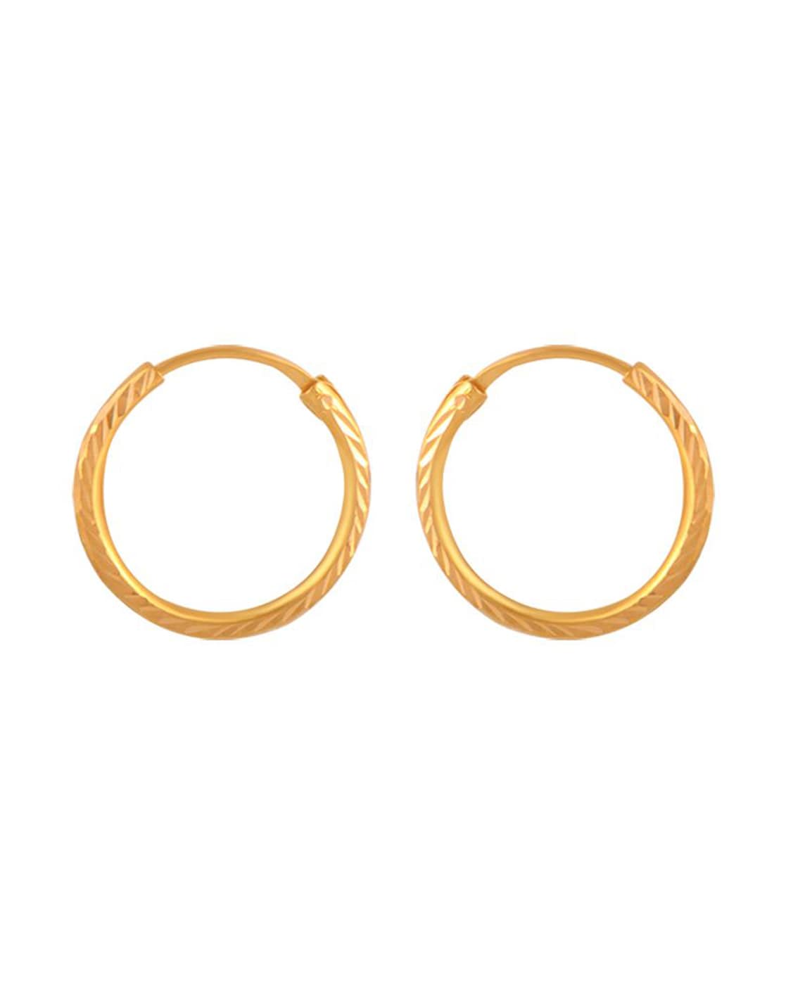 Small Gold Chunky Hoop Earrings Waterproof 20mm  Rani  Co