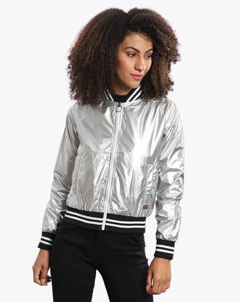 Silver bomber 2024 jacket womens