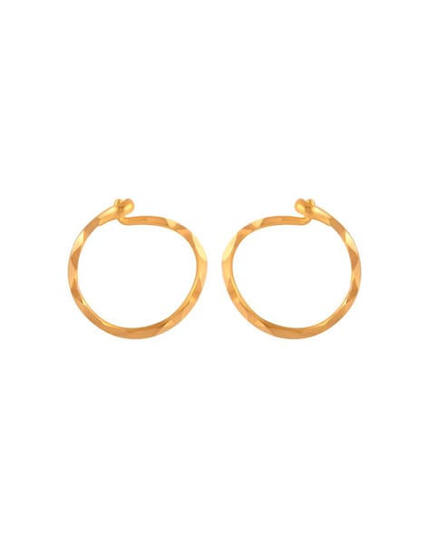 Buy Gold Hoop Earrings Online  Classy Trendy Earrings  Jos Alukkas Online