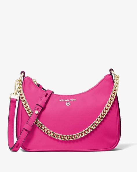 Buy Michael Kors Logo Pouchette Crossbody Bag | Purple Color Women | AJIO  LUXE