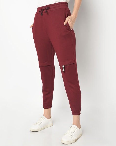 Buy Maroon Track Pants for Women by ONLY Online | Ajio.com