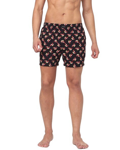 Cartoon Print Boxers with Elasticated Waist