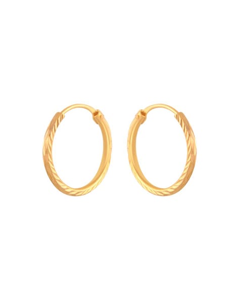 Salve Minimal Rectangle Dainty Gold Hoop Earrings