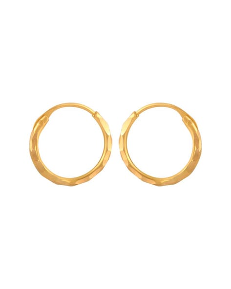 Goldsmiths 9ct Yellow Gold 10mm Huggie Hoop Earrings 1591779  Goldsmiths