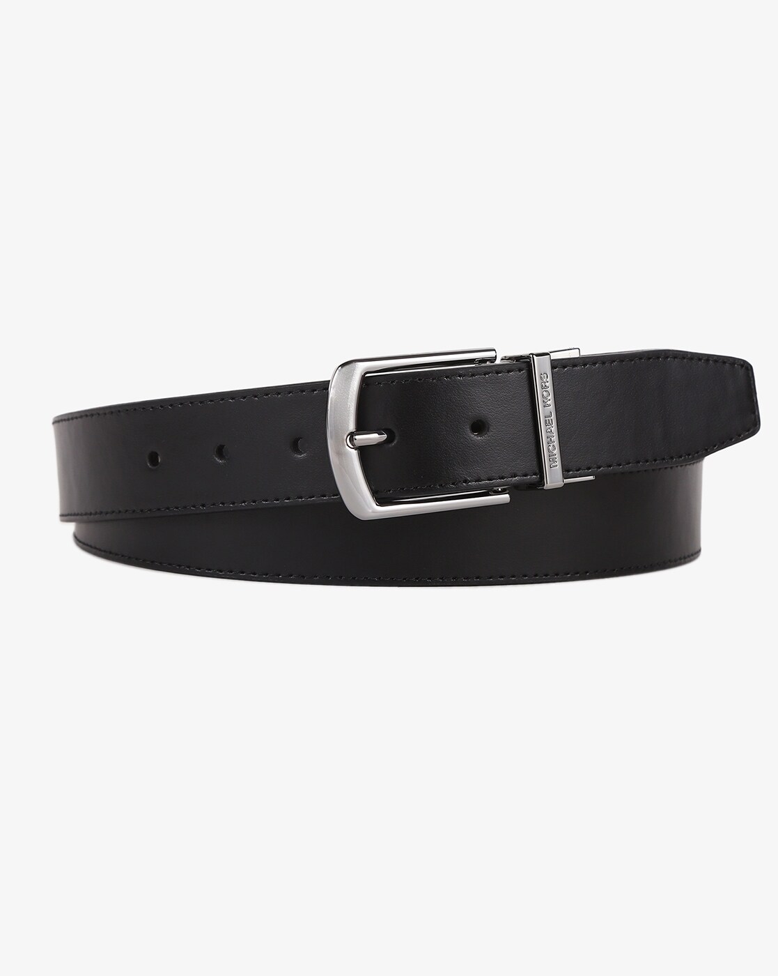 Buy Michael Kors Reversible Belt with Embossed Logo | Black Color Men |  AJIO LUXE