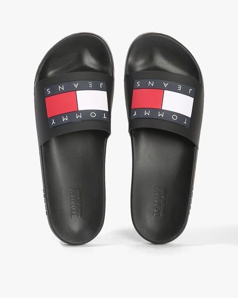 Black tommy hotsell hilfiger sliders