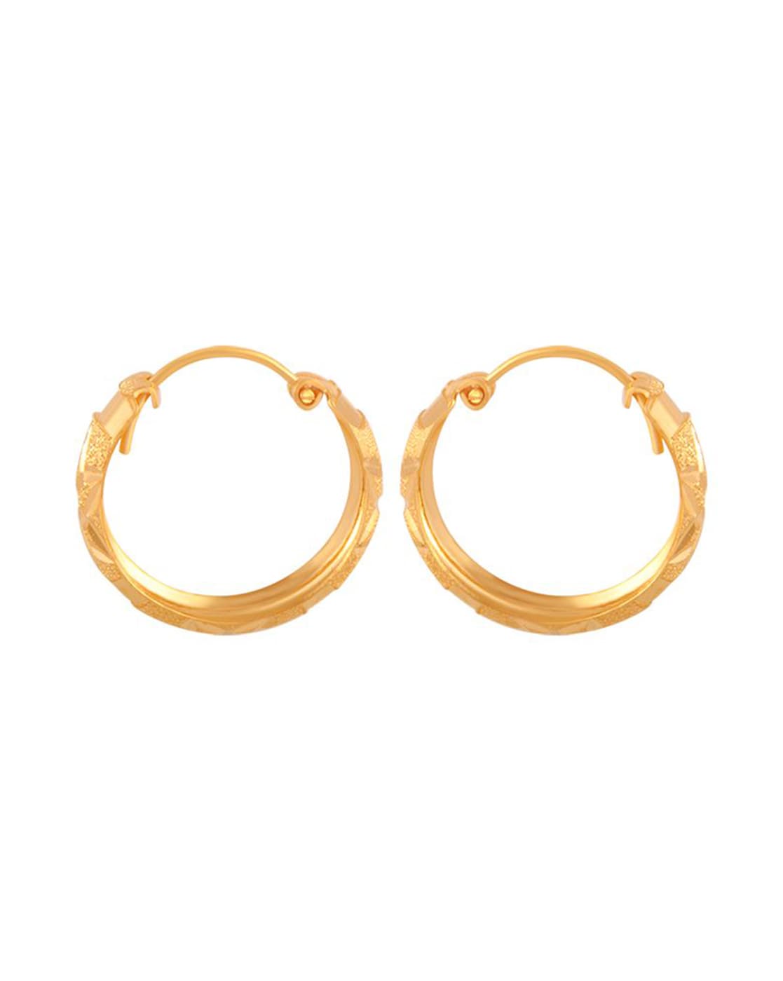 Yellow Chimes Latest Fashion Gold Plated Circle Design Pearl Drop Earrings  for Women and Girls, Medium (YCFJER-CRCLDGN-GL) : Amazon.in: Fashion