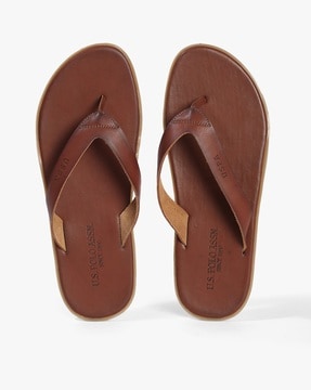 Buy Brown Flip Flop Slippers for Men by U.S. Polo Assn. Online