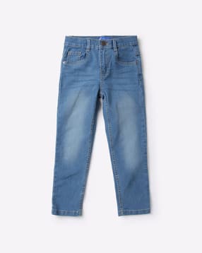 Boys Washed Straight Fit Jeans