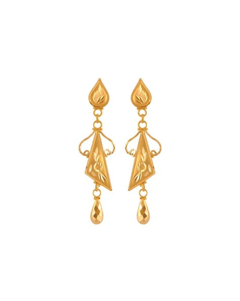 Buy Malabar Gold & Diamonds 22 KT (916) Yellow Gold Sui Dhaga Earring for  Women ERNOB22485_Y at Amazon.in