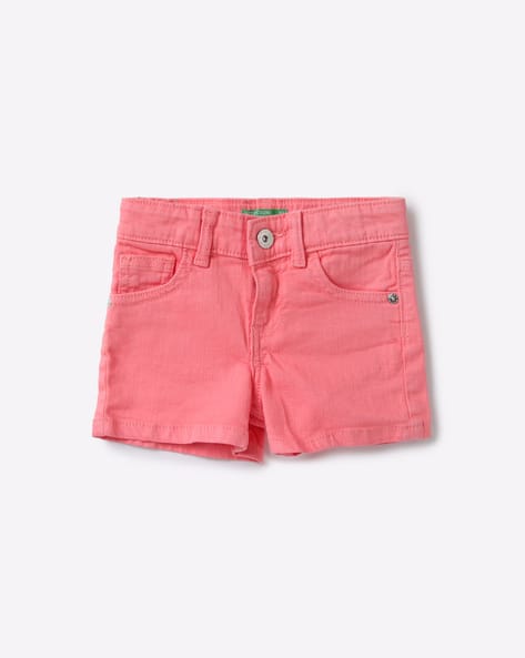 Mid-Rise Denim Shorts