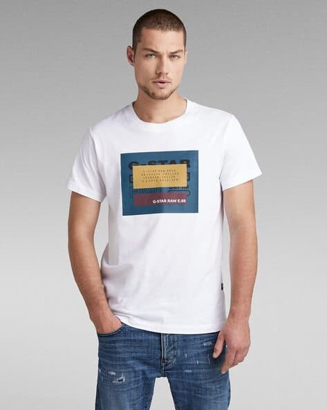 Buy White Tshirts for Men by G STAR RAW Online | Ajio.com