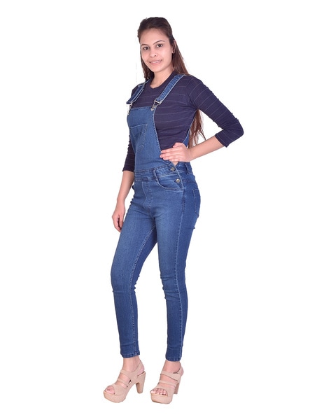 Buy Blue Jumpsuits &Playsuits for Women by SHOWOFF Online | Ajio.com