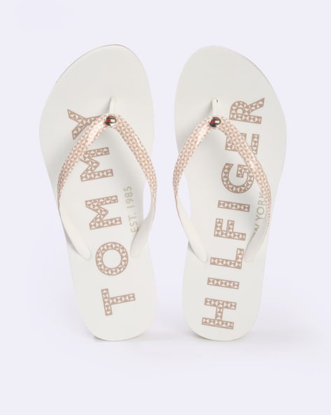 Tommy hilfiger glitter online flip flops